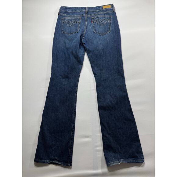 Levi's 545 Women's Low Bootcut Blue Denim Jeans - Size 10 L/C (32x33) - Picture 2 of 5